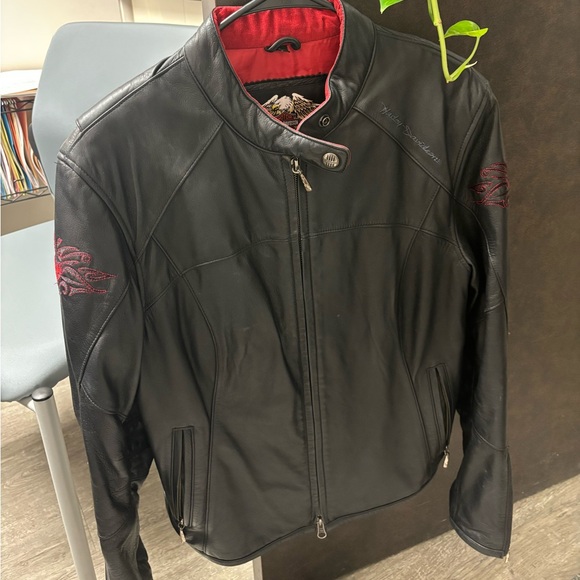 Harley Davidson Leather Red Heart Jacket - Picture 11 of 11